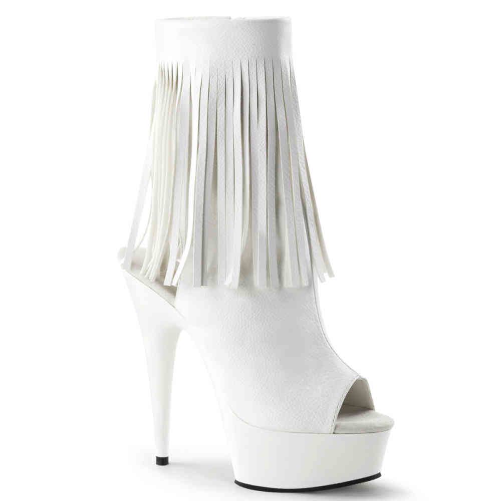 Pleaser - DELIGHT1019 Bottes de plateforme - Blanc Product image